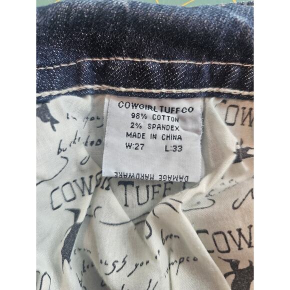 Cowgirl Tuff Vintage Cross Western Embroidered Jeans 27 - Picture 14 of 16